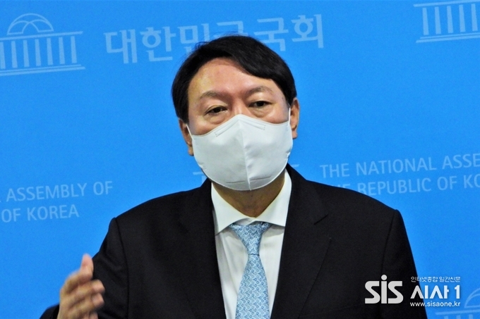 국민의힘 대선 경선 예비후보인 윤석열 전 검찰총장(사진=시사1DB)
