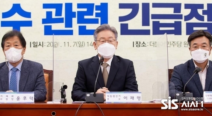 이재명 더불어민주당 대통령 후보가 발언하는 모습이다. (출처 = 더불어민주당)