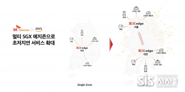 SK텔레콤과 아마존웹서비스(AWS)가 국내 두 번째 5G 에지 클라우드 서비스 거점 ‘5GX 에지존(Edge Zone)’을 서울에 구축했다 (자료 = SK텔레콤)