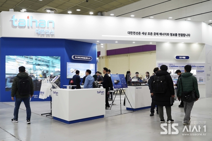 대한전선이 일렉스 코리아에 부스를 마련하고 다양한 전략 제품을 선보이고 있다 (자료 = 대한전선)