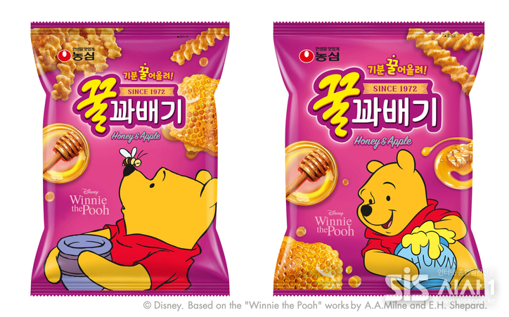 농심 꿀꽈배기 곰돌이 푸 온팩 (자료 = 농심)