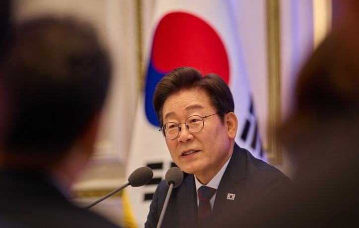 이재명 대통령이 지난 3일 기자회견을 진행하고 있다. / 대통령실