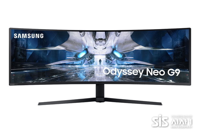 삼성전자가 출시한 미니 LED를 적용한 커브드 게이밍 모니터 오디세이 Neo G9 (자료 = 삼성전자)