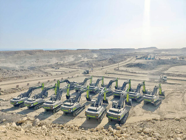 Zoomlion's earthmoving machinery are participating in Saudi Arabia's The Line Project, a linear smart city in Neom