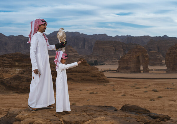 Saudi-based and international falconers compete for a record total prize pot of SAR 60m at the first-ever AlUla Falcon Cup.