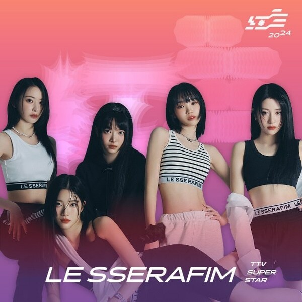 The South Korean girl group LE SSERAFIM is set to perform at the 2024 SUPER STAR/Photo: TTV